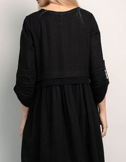 лен 73%, вискоза 27% лен платье - Волтри фото 6