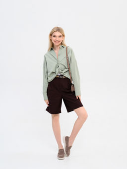 Лоферы туфли 176.1593be.Капучино замша