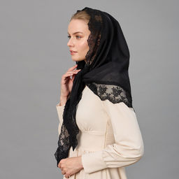 Косынка хлопковая 180 х 110 см - Мастерская ПОКРОВ фото 4