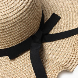 Шляпа женская с бантом MINAKU, светло-коричневая, размер 58, целлюлоза