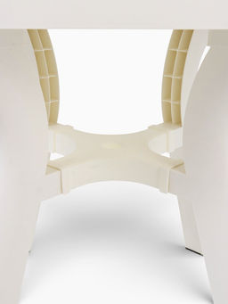 Стол садовый «Атлант», 80×80×76.5 см, квадратный, пластиковый, белый