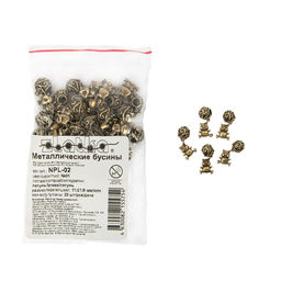 Бусина Zlatka латунь NPL-02 20 шт №1 Панда  фото 3