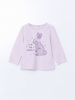 Bisiklet Yaka Kadife K?z ?ocuk Pijama ?st