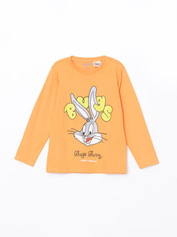 Пижамная рубашка для мальчиков с принтом Bugs Bunny