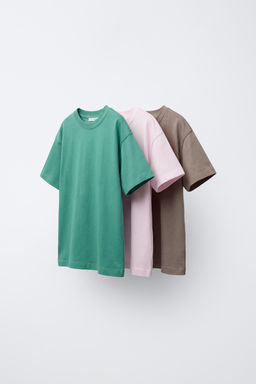 PACK TRES CAMISETAS LISAS / Gris