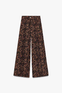 ANIMAL PRINT PALAZZO TROUSERS