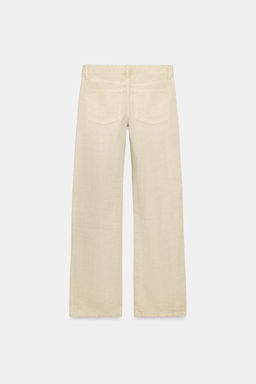 JEANS TRF WIDE LEG TIRO BAJO / Marr?n claro - Zara фото 7