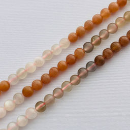 Бусины для украшений из Лунного камня микс