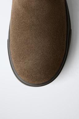 SPLIT SUEDE CHELSEA ANKLE BOOTS - Zara фото 6