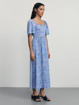 Платье миди с цветочным принтом / Zarina  фото 4