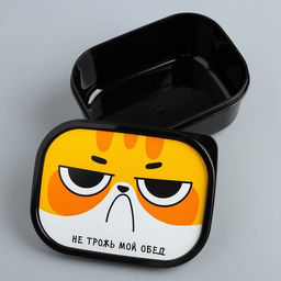 Цена за 2 шт. Ланч - бокс прямоугольный «Не трожь мой обед», 500 мл