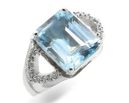Кольцо из серебра топаз, Агафья