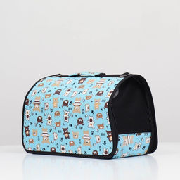 Сумка-переноска каркасная Медвежонки , размер M, 40 х 21 х 27 см - Пижон фото 3