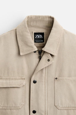 FADED CANVAS JACKET - LIMITED EDITION - Zara фото 9