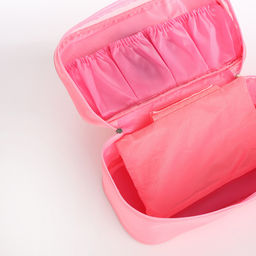 Косметичка на молнии, цвет розовый