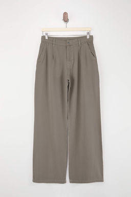 Tas DOKUMLU Tencel Kar?s?ml? Yuksek Bel Wide Leg Jeans TWOSS26JE00171 - Trendyolmilla фото 5