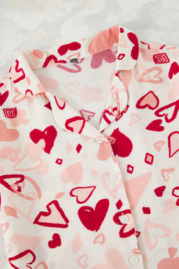 Cok Renkli K?z Cocuk Bask?l? Mini Me/Anne-K?z Orme Pijama Tak?m? TKDSS25PT00033 - Trendyolmilla фото 2