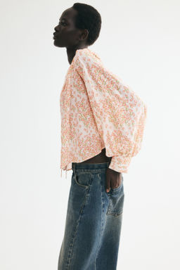 Blusa de viscosa con mangas globo - H&m фото 8