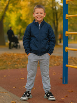 Брюки детские серый меланж 455/1 (98, 56)