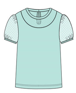 CRB wear/CWJG 63198-38 Джемпер для девочки,ментоловый/Ex.Cherubino