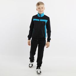 RODOS Спортивный костюм для мальчика весна/лето М-187/1д Чёрный/Джинс  фото 10