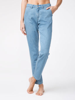 *CONTE Легкие джинсовые eco-friendly брюки CON-140 bleach blue - Conte elegant фото 3