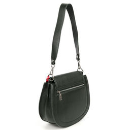 Женская кожаная сумка Sergio Valentini SV-768 Блекиш Грин  фото 3