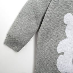 Комбинезон вязаный Крошка Я Мишка рост 62-68 см, цвет серый фото 4