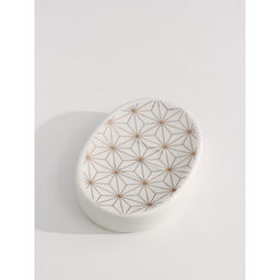 Набор аксессуаров для ванной комнаты Доляна Андромеда, 3 предмета, дозатор 250 мл, мыльница, стакан, белый  фото 5