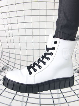 Ботинки 214.1918bl. white/Шерсть