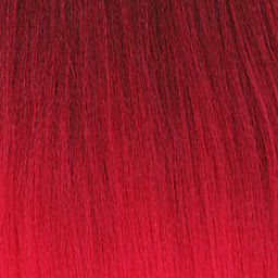 SIM-BRAIDS Канекалон двухцветный, гофрированный, 65 см, 90 гр, цвет красный/розовый(#FR-3) - Queen fair фото 2