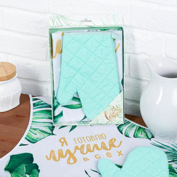 Набор Queen of tropics (кухонный фартук и прихватка) - Beauty fox фото 2