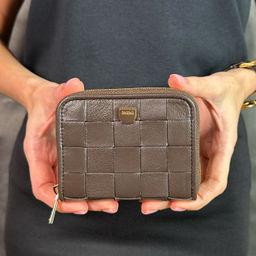 Итальянский кожаный кошелек для карт DuDu серии Hokkaido | кофейно-коричневый - Dudubags фото 6