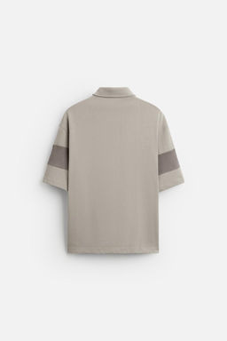 WASHED COLOUR BLOCK POLO SHIRT - Zara фото 8