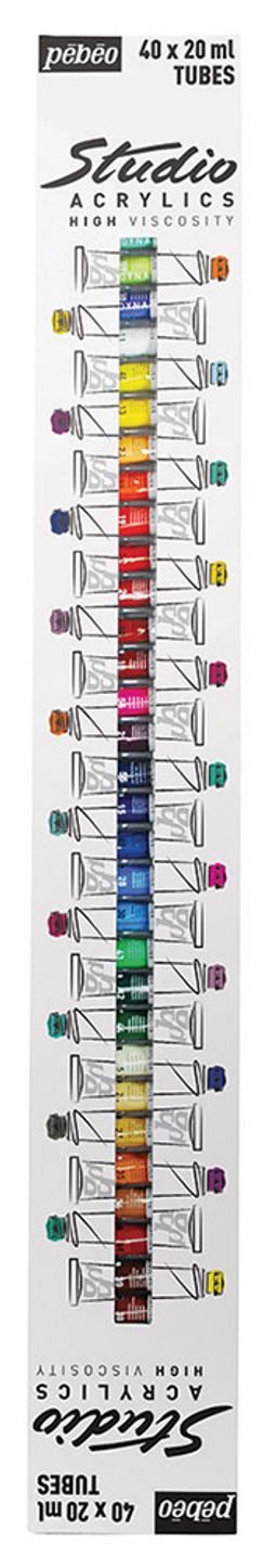 Краска акриловая PEBEO набор Studio Acrylics 40 цв. х 20 мл 833441 (833446)