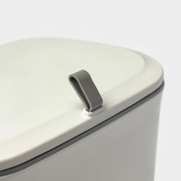 Ведро для мусора подвесное Доляна, 9 л, 2 вида крепления, белое фото 5