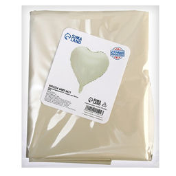 Цена за 5 шт. Воздушный шар фольгированный 18 Сердце, матовый, цвет кремовый - Страна карнавалия фото 8