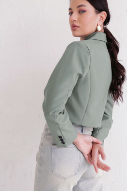 12117 Жакет укороченный фисташковый - Martichelli фото 5