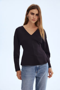 Top entallado efecto neopreno - H&m фото 4