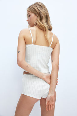 Top de tirantes en punto pointelle - H&m фото 4