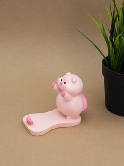 Подставка под телефон/планшет Pig bow tie, pink (9 см)