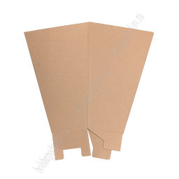 Коробка переноска для цветов Long L (без дна) 18*34*53 см, крафт - Больше подарков фото 2