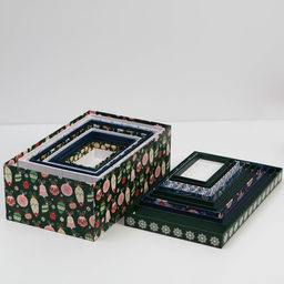 Набор новогодних подарочных коробок 10 в 1 «С Новым годом», 12×7×4 - 32.5×20×12.5 см