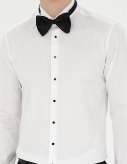 Beyaz Slim Fit Smokin G_mlek