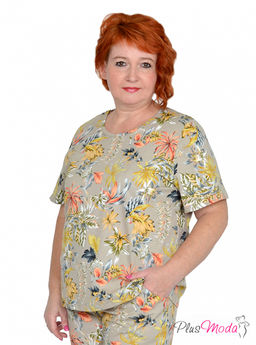 Футболка Модель №1205 размеры 44-84 - Plusmoda фото 11
