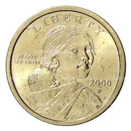 1 доллар 2000 года P США Сакагавея  Парящий Орел