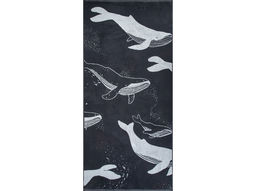 Полотенце махровое 6с102.411ж1 Киты(антрацит) 67х150см