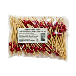 Шампур бамбук 7 см "Жемчуг" в ассорт.