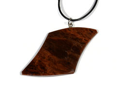 Кулон из обсидиана "Русалка" 27*42мм.