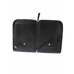 Папка натуральная кожа Croco-1304, 2отд, 2 отд, 8внут карм, черный пулл-ап (254) 264641  фото 3